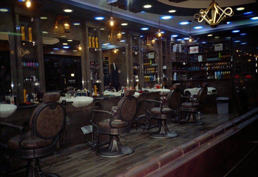 Traditional barbershop interior